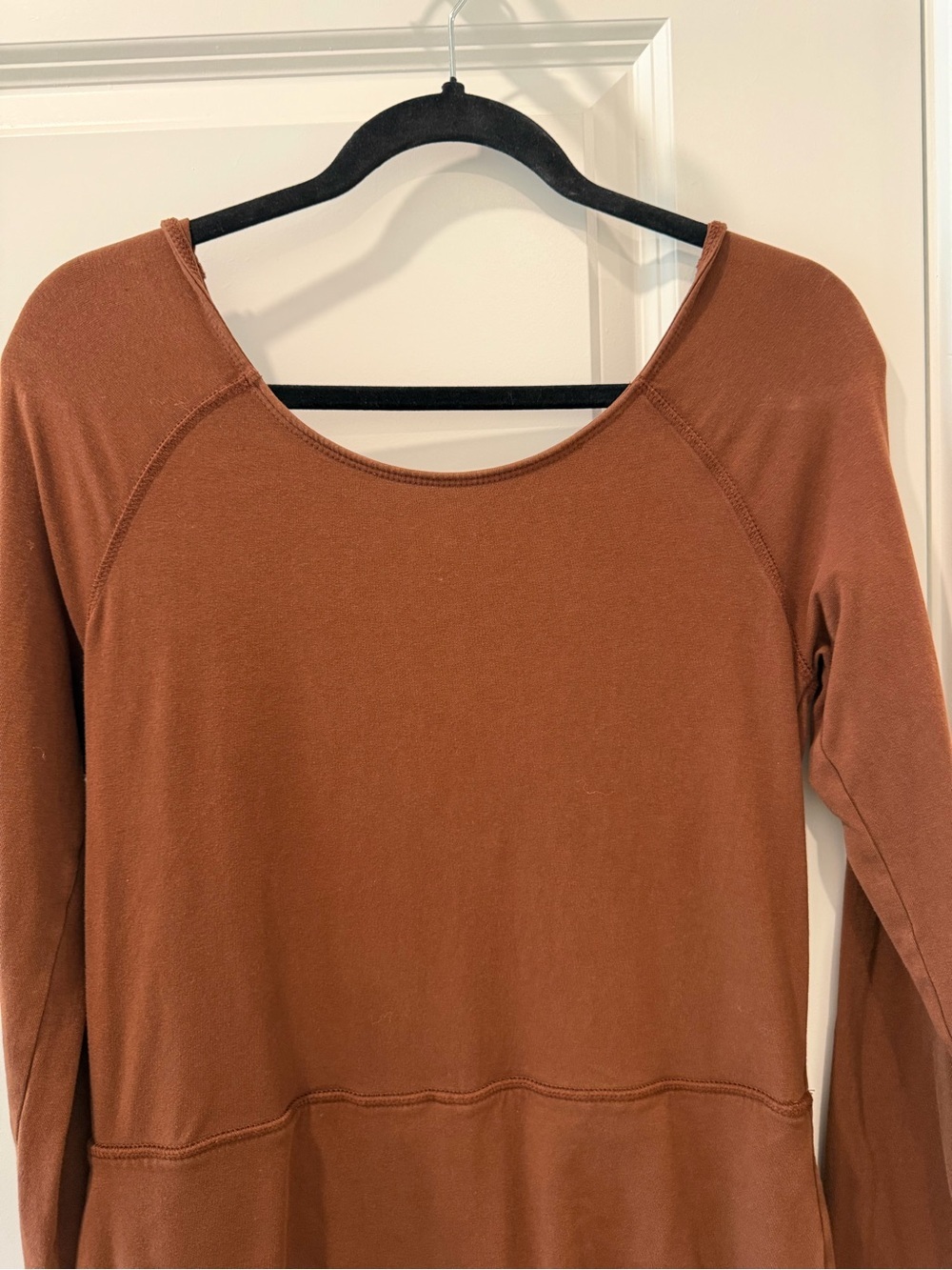 Women’s free people movement Long Sleeve Scoop Neck Top in Brown - Picture 4 of 7